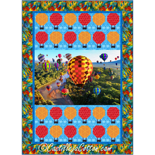 Air Balloons Quilt  CJC-53701e - Downloadable Pattern
