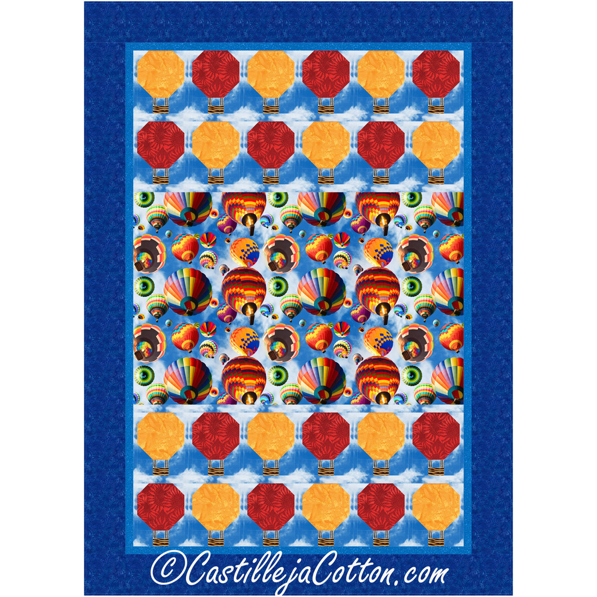 Air Balloons Quilt Pattern CJC-53702 - Paper Pattern