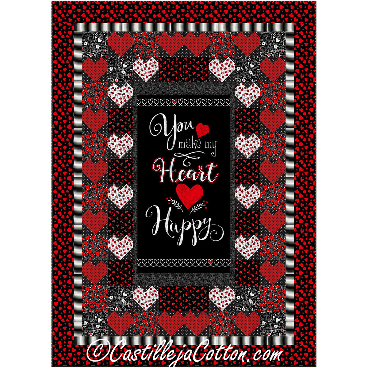 Happy Hearts Quilt Pattern CJC-53761 - Paper Pattern