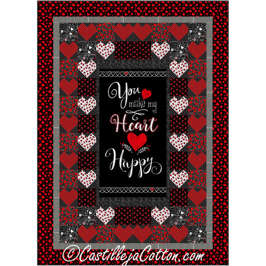 Happy Hearts Quilt Pattern CJC-53761 - Paper Pattern