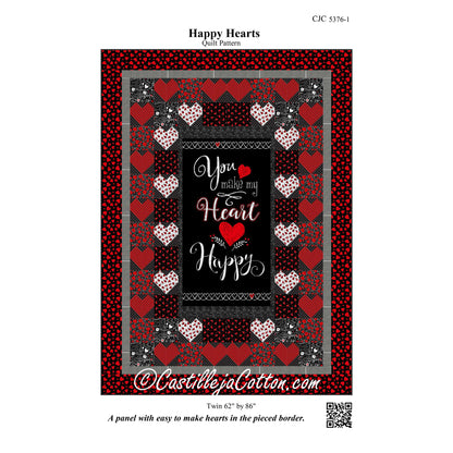 Happy Hearts Quilt Pattern CJC-53761 - Paper Pattern