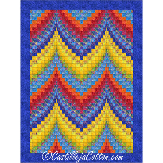 Bargello Melody Quilt Pattern CJC-53772 - Paper Pattern
