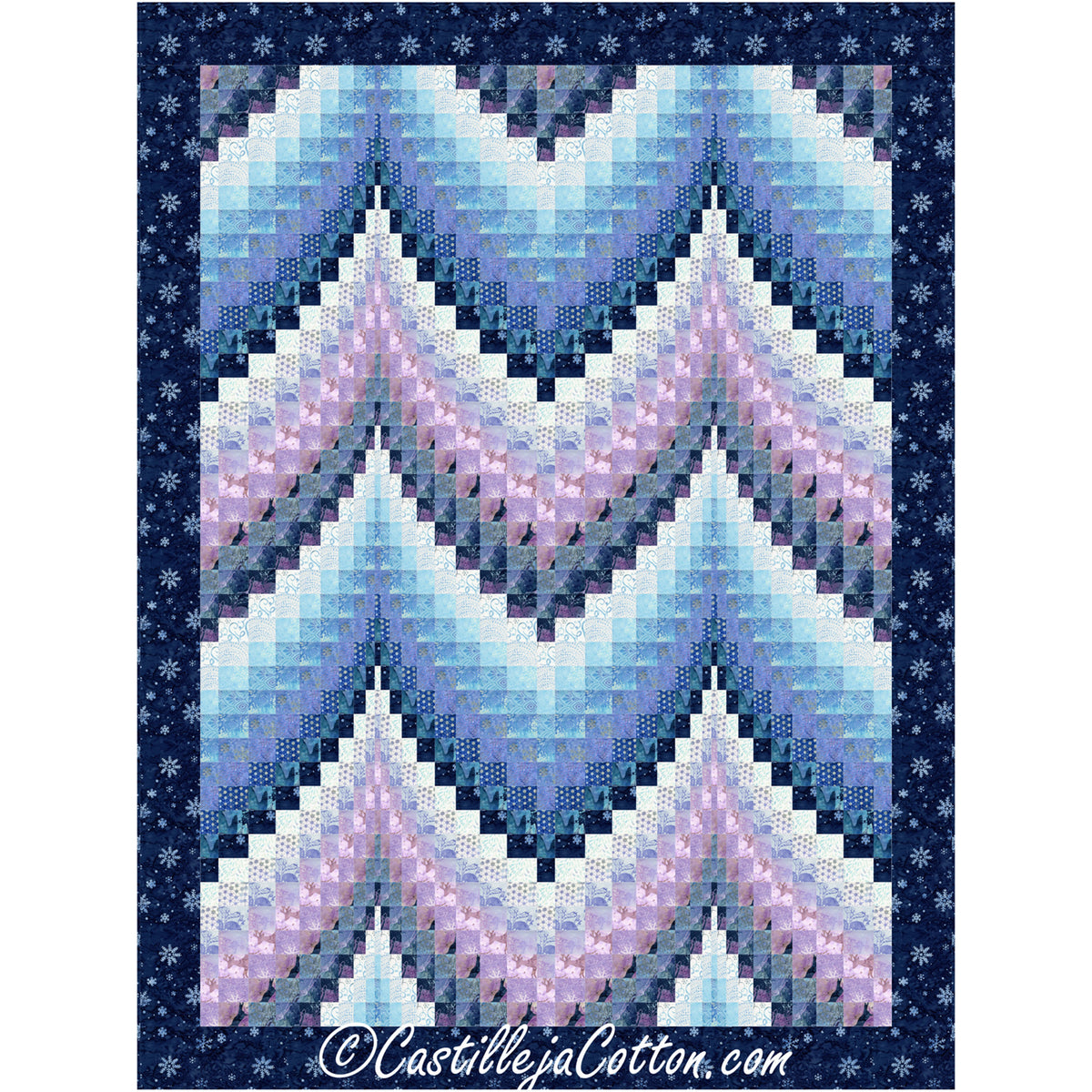 Bargello Frost Quilt Quilt Pattern CJC-53773 - Paper Pattern