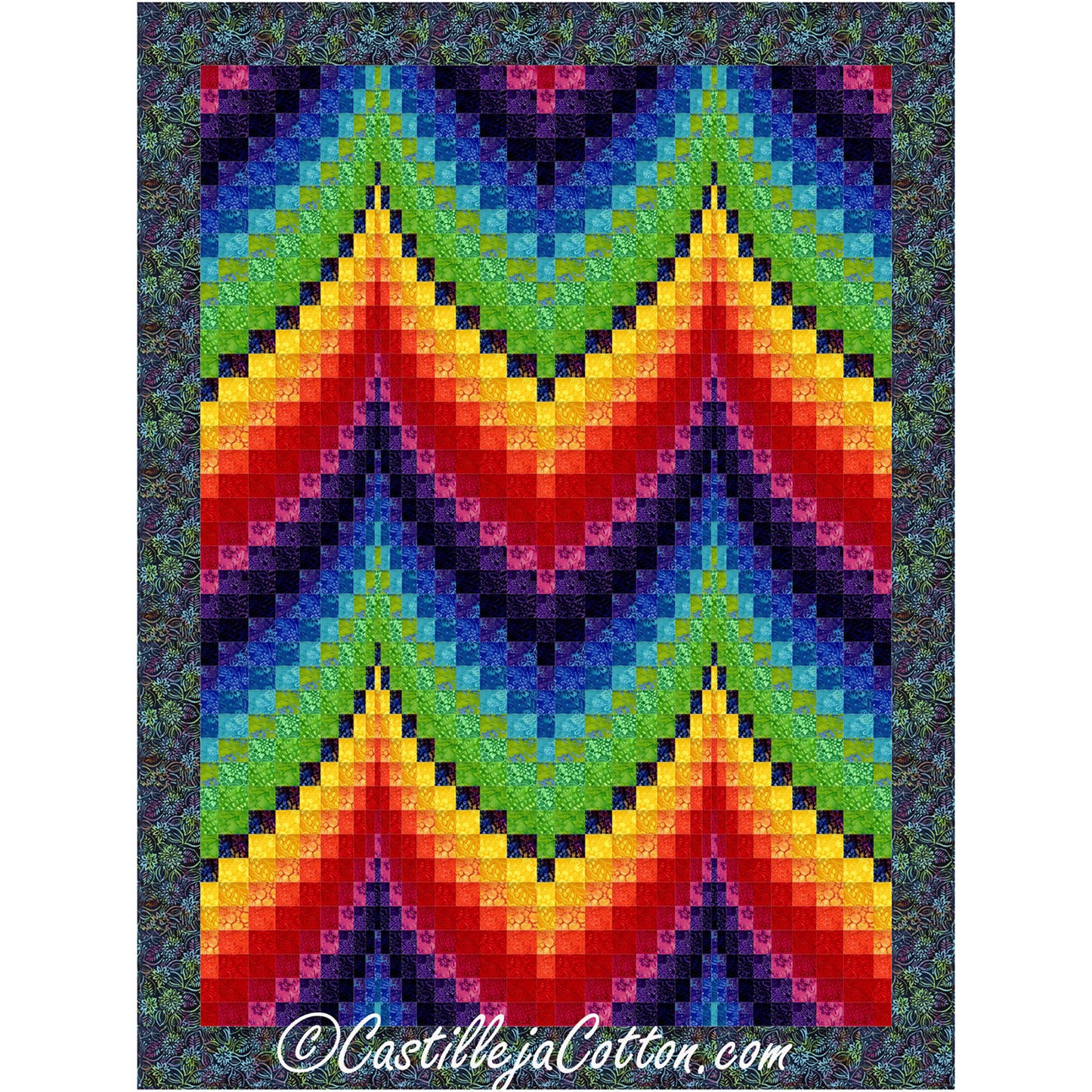 Bargello Fandango Quilt CJC-53775e - Downloadable Pattern