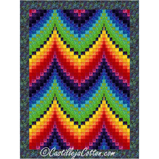 Bargello Fandango Quilt CJC-53775e - Downloadable Pattern
