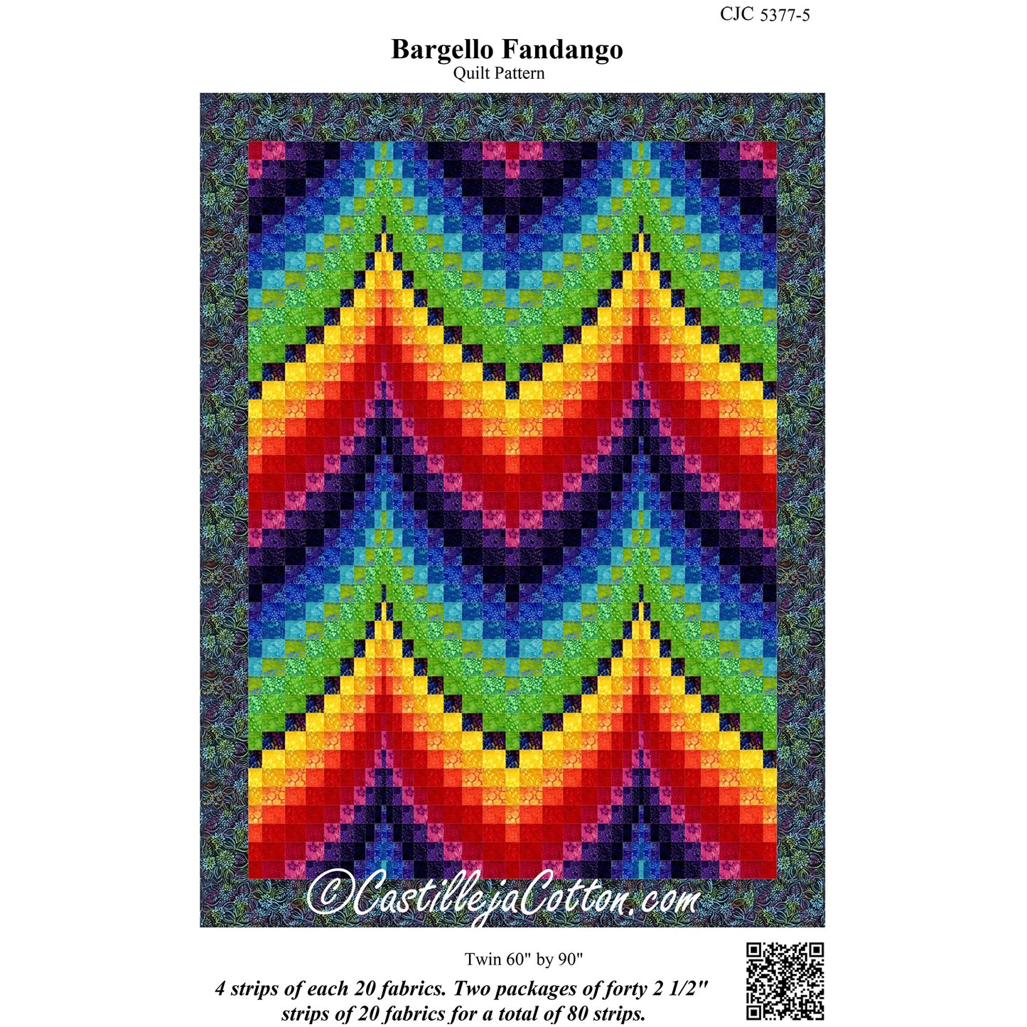 Bargello Fandango Quilt CJC-53775e - Downloadable Pattern