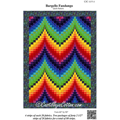 Bargello Fandango Quilt CJC-53775e - Downloadable Pattern