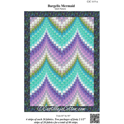Bargello Mermaid Quilt Pattern CJC-53776w - Wholesale Product