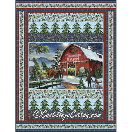 Christmas Barn Quilt CJC-53811e  - Downloadable Pattern