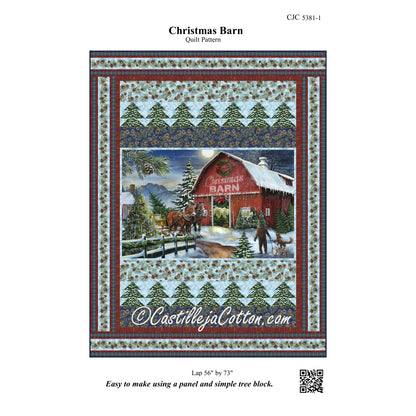 Christmas Barn Quilt CJC-53811e  - Downloadable Pattern