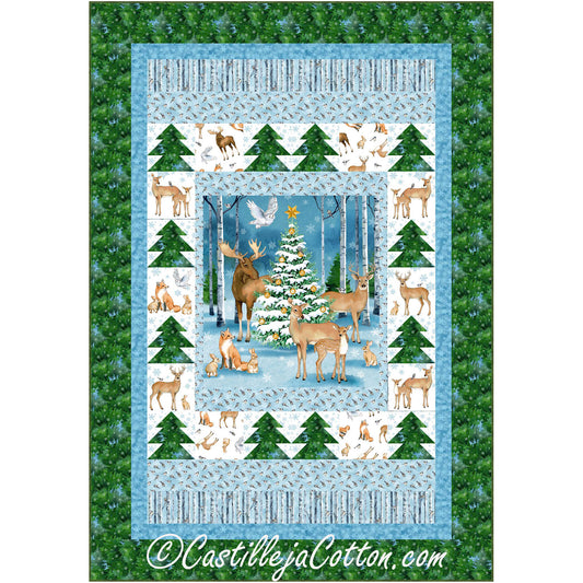 Christmas Deer Quilt CJC-53821e - Downloadable Pattern