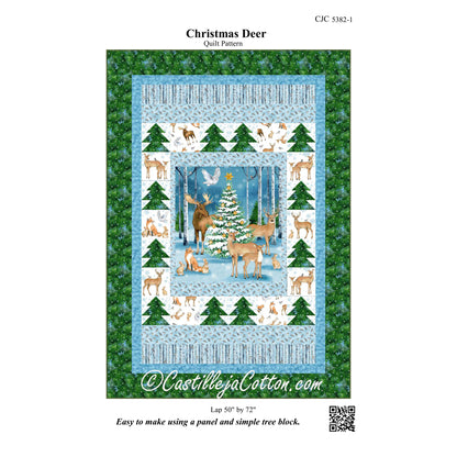 Christmas Deer Quilt Pattern CJC-53821 - Paper Pattern