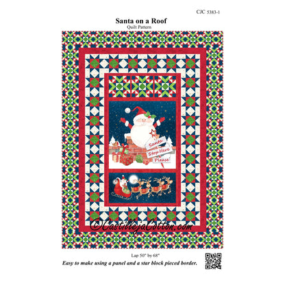 Santa on a Roof Quilt CJC-53831e - Downloadable Pattern