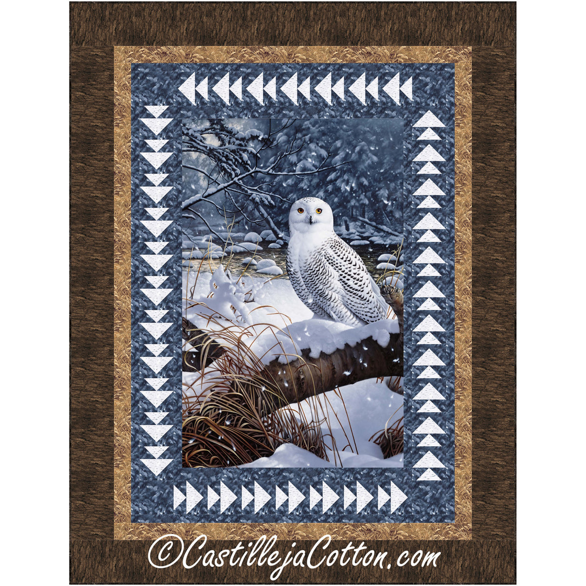 Snowy Owl Quilt CJC-53851e - Downloadable Pattern