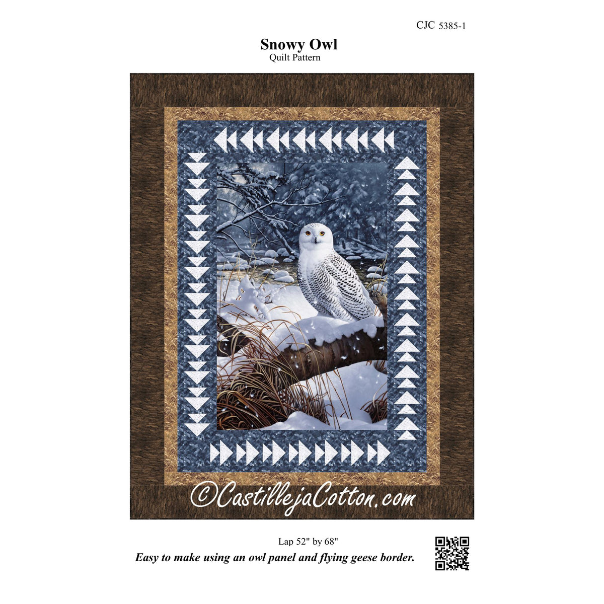 Snowy Owl Quilt CJC-53851e - Downloadable Pattern