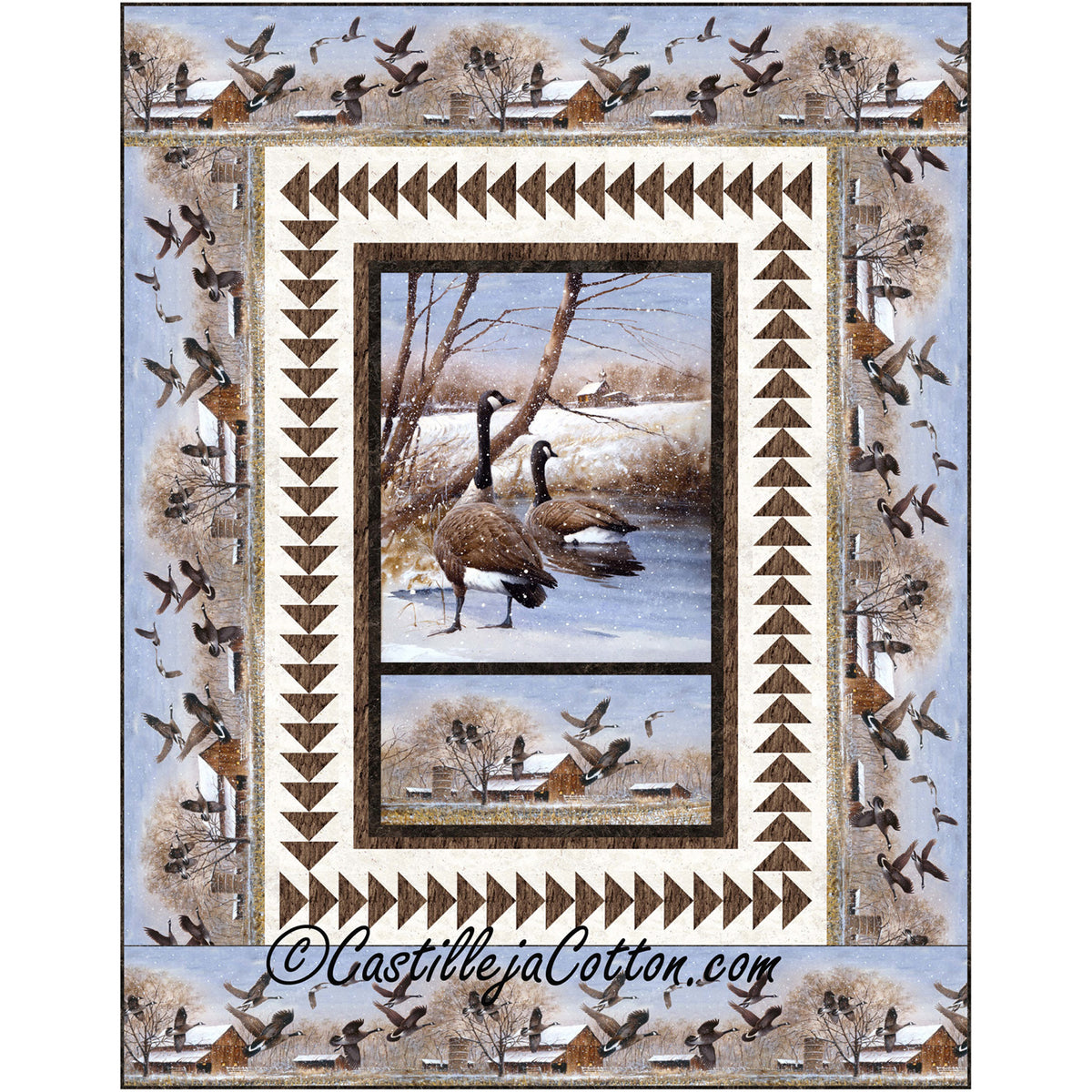 Time to Fly Geese Quilt CJC-53861e - Downloadable Pattern