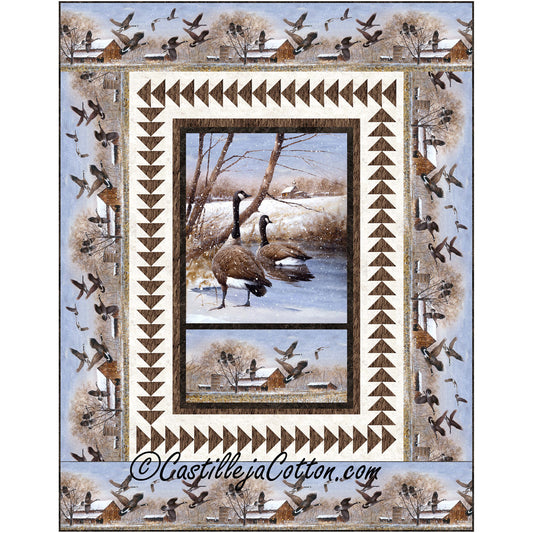 Time to Fly Geese Quilt CJC-53861e - Downloadable Pattern