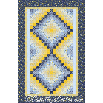 Twin Bed Two Trips Quilt CJC-53881e - Downloadable Pattern