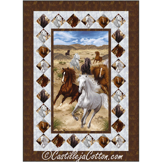 Untamed Horses Quilt CJC-53921e - Downloadable Pattern