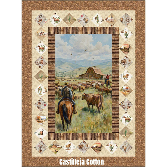Cattle Drive Quilt CJC-53924e - Downloadable Pattern