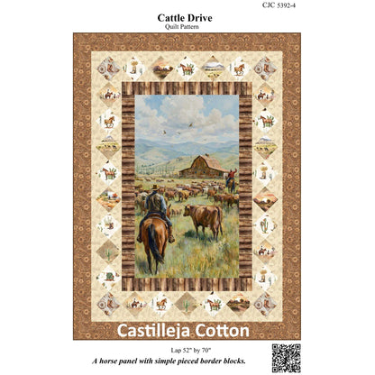 Cattle Drive Quilt Pattern CJC-53924 - Paper Pattern