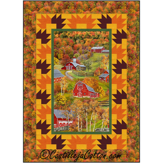 Autumn Barns Quilt CJC-53941e - Downloadable Pattern