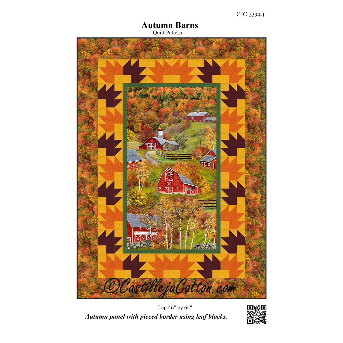 Autumn Barns Quilt CJC-53941e - Downloadable Pattern