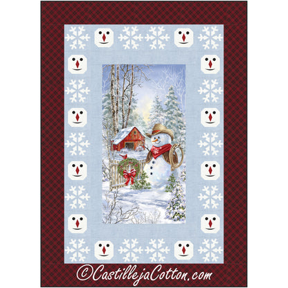 Snowflakes and Snowman Quilt Pattern CJC-53951 - Paper Pattern