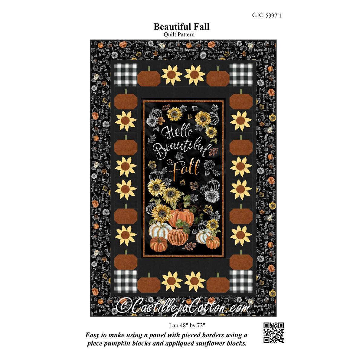 Beautiful Fall Quilt Pattern CJC-53971 - Paper Pattern