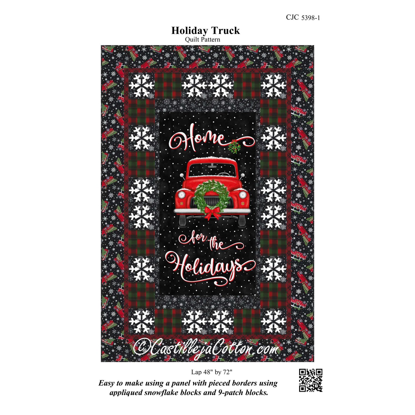 Holiday Truck Quilt Pattern CJC-53981 - Paper Pattern