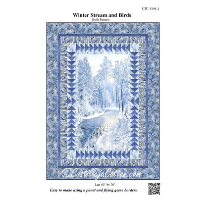 Winter Stream and Birds Quilt CJC-53992e - Downloadable Pattern