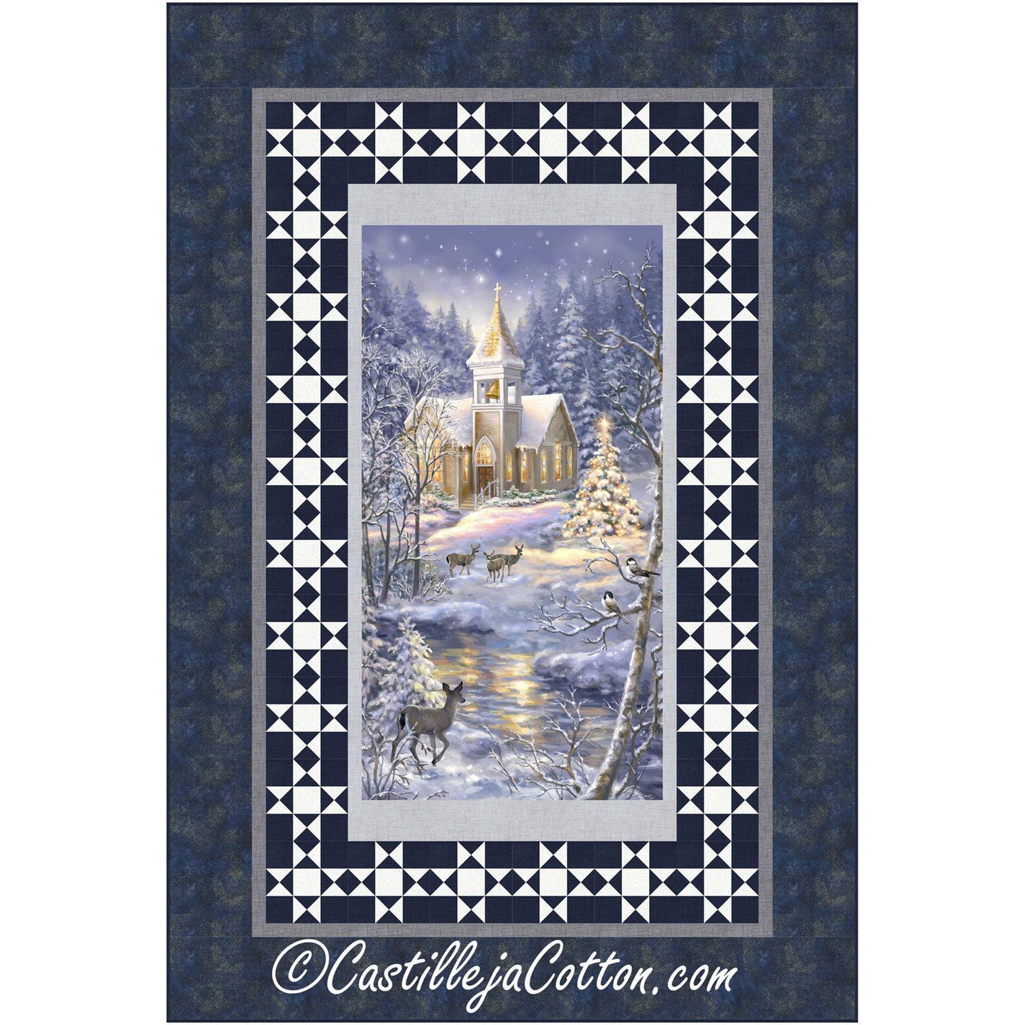Church in the Forest Quilt Pattern CJC-54001w  - Wholesale Product