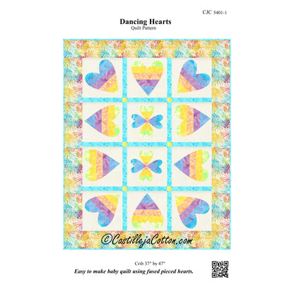 Dancing Hearts Quilt Pattern CJC-54011 - Paper Pattern