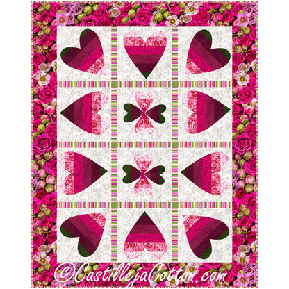 Dancing Hearts Quilt CJC-54012e - Downloadable Pattern