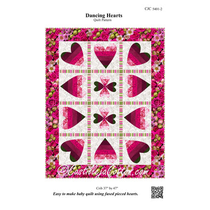 Dancing Hearts Quilt CJC-54012e - Downloadable Pattern