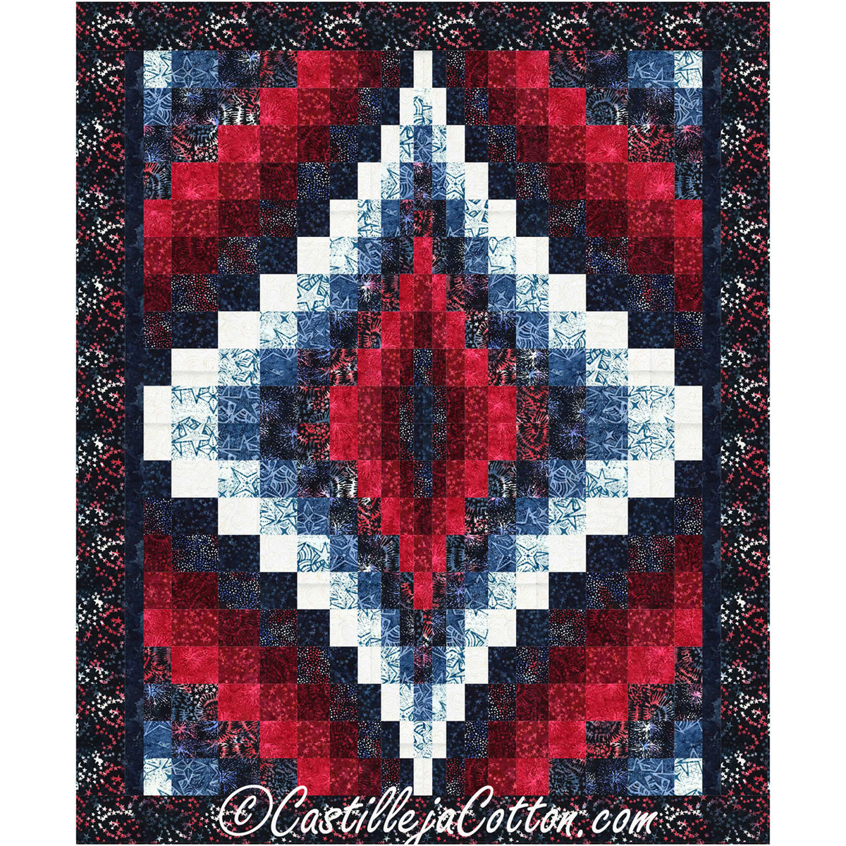 Double Bargello Jewel Quilt CJC-54022e - Downloadable Pattern