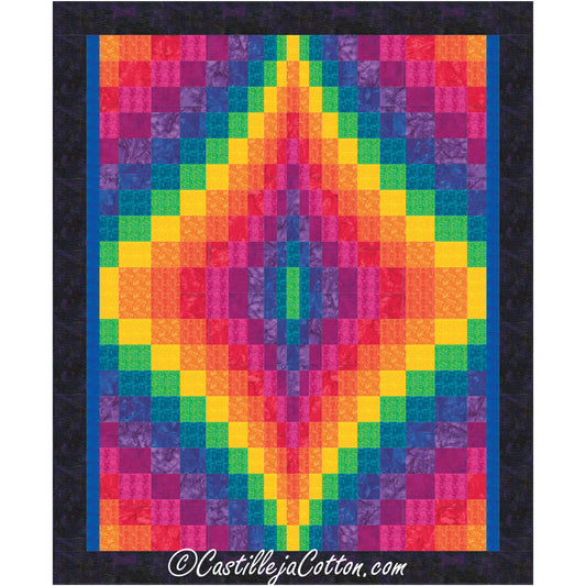 Double Bargello Jewel Quilt Pattern CJC-54024 - Paper Pattern