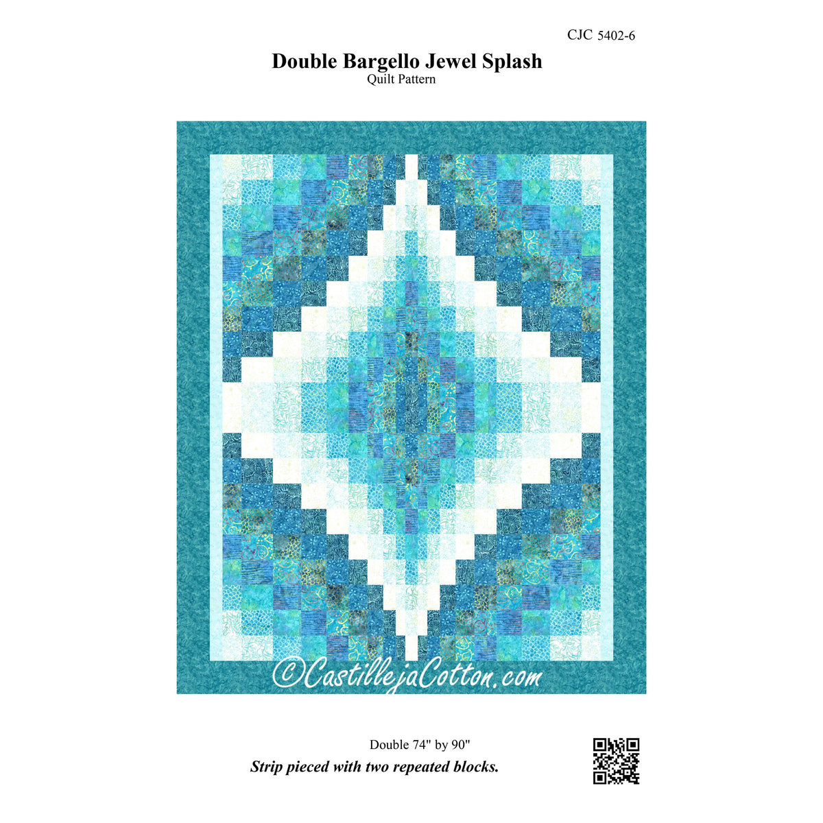 Double Bargello Jewel Splash Quilt Pattern CJC-54026 - Paper Pattern