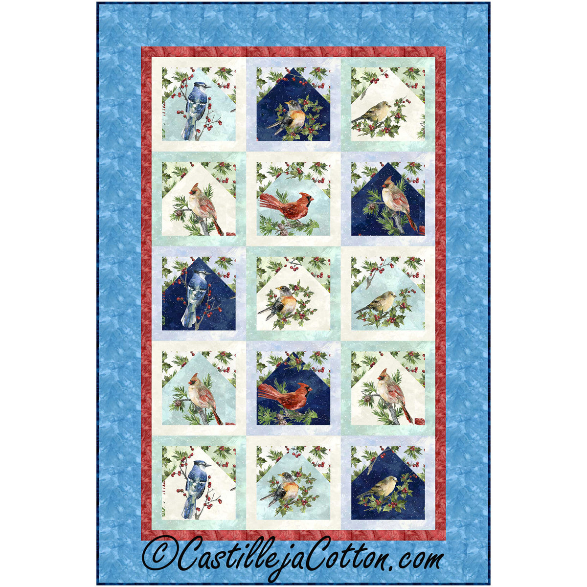Winter Birds Quilt Pattern CJC-54031 - Paper Pattern