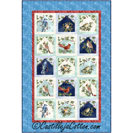 Winter Birds Quilt Pattern CJC-54031 - Paper Pattern