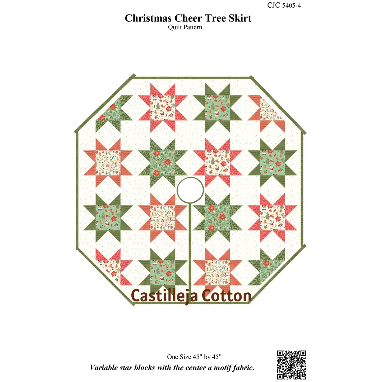 Cover image of pattern for Christmas Cheer Tree Skirt.