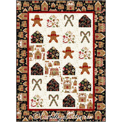 Gingerbread Christmas Quilt Pattern CJC-54071 - Paper Pattern