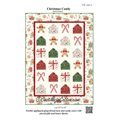 Christmas Candy Quilt Pattern CJC-54072w  - Wholesale Product