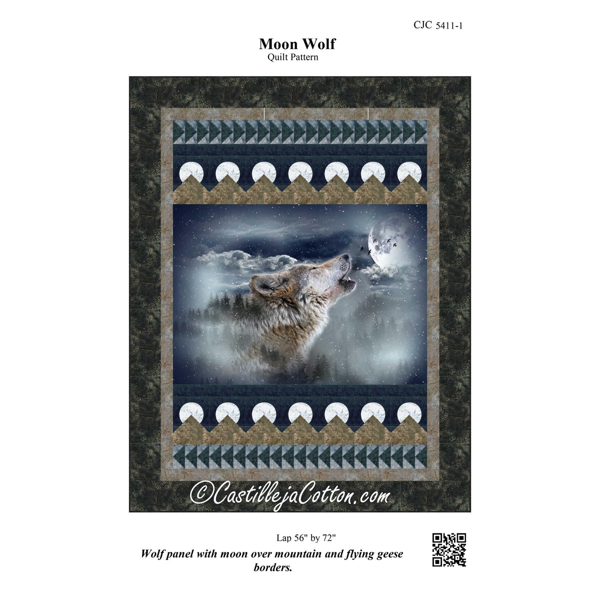 Moon Wolf Quilt CJC-54111e - Downloadable Pattern