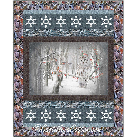 Owl and Cardinal Quilt CJC-54121e - Downloadable Pattern