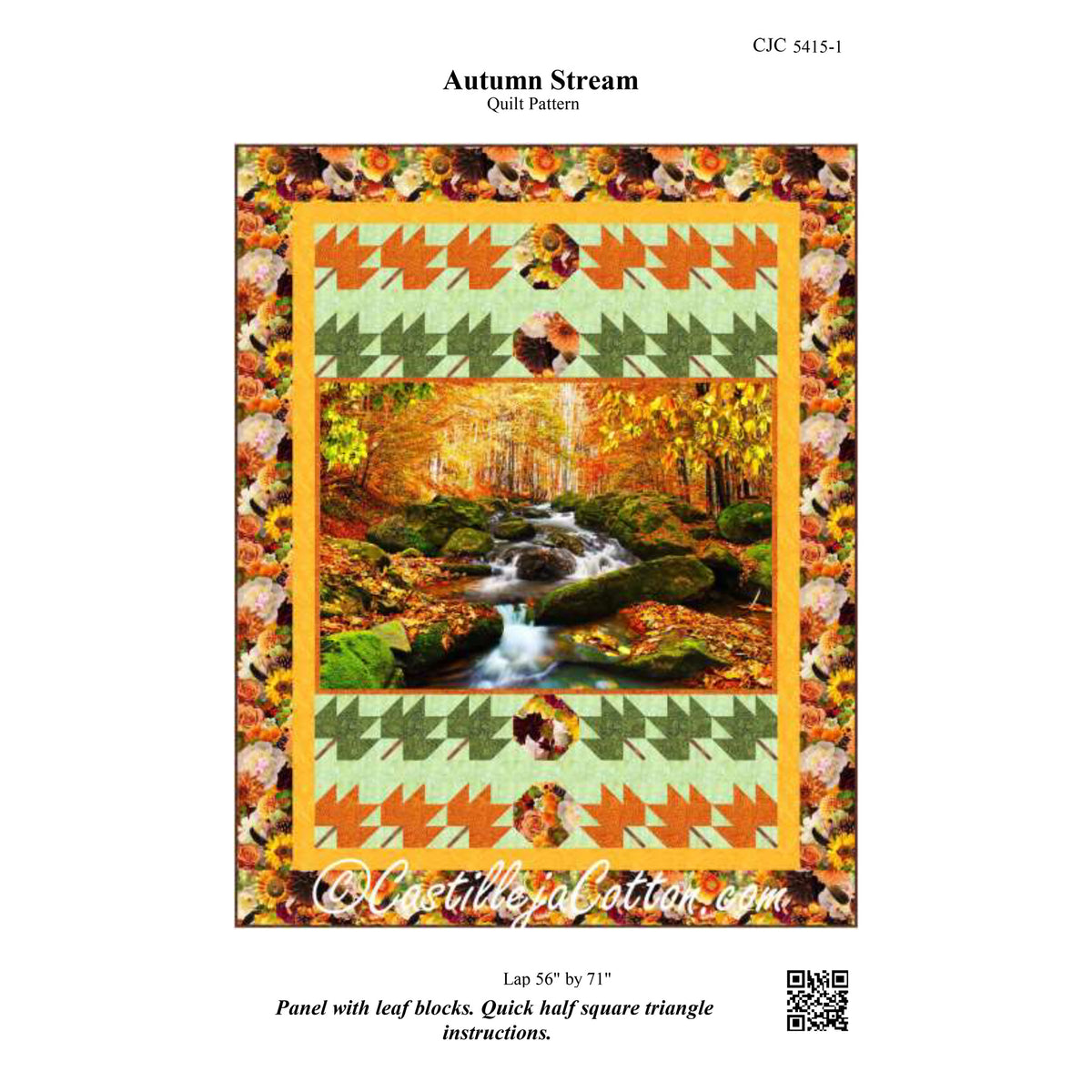 Autumn Stream Quilt Pattern CJC-54151 - Paper Pattern