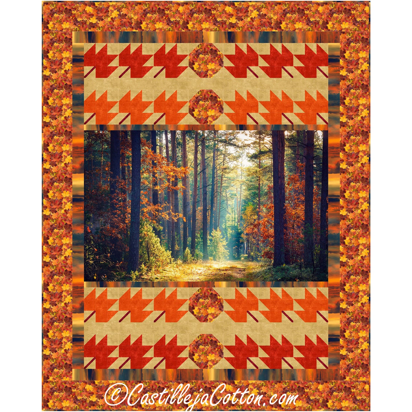 Autumn Stroll Quilt Pattern CJC-54153 - Paper Pattern