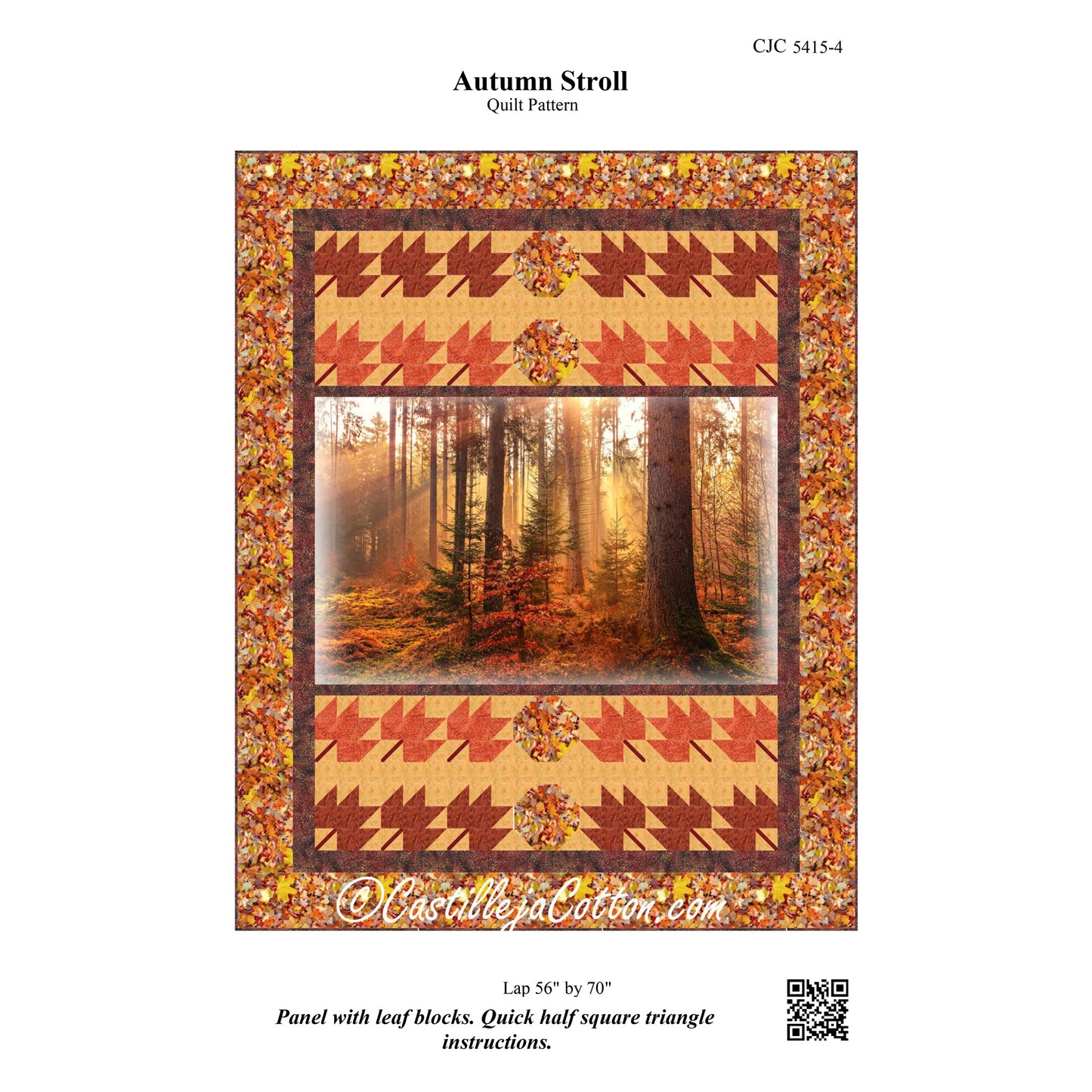 Autumn Stroll Quilt Pattern CJC-54154 - Paper Pattern