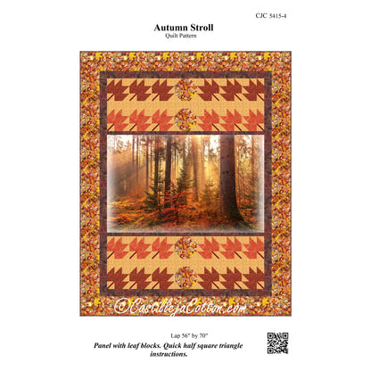 Autumn Stroll Quilt Pattern CJC-54154 - Paper Pattern