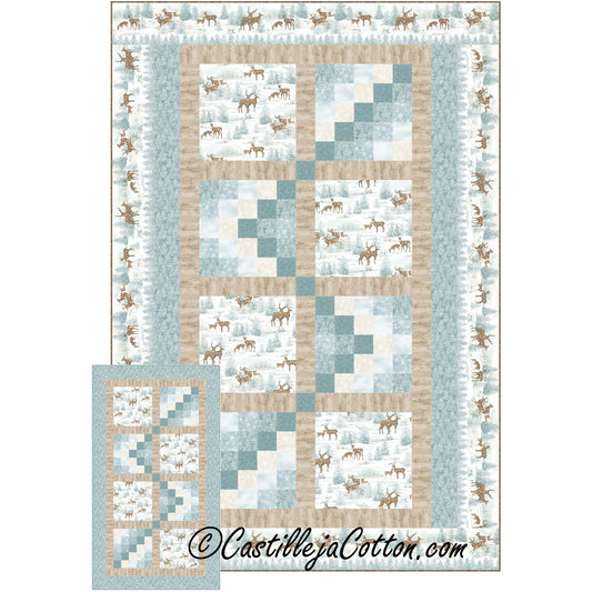 Deer in the Snow Quilt Pattern CJC-54180 - Paper Pattern